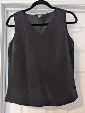 Sleeveless Silk Top